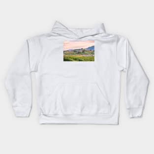 Autumn Vineyards Sunset Okanagan Valley Kids Hoodie